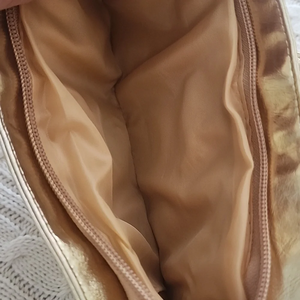 Gold Metallic Clutch